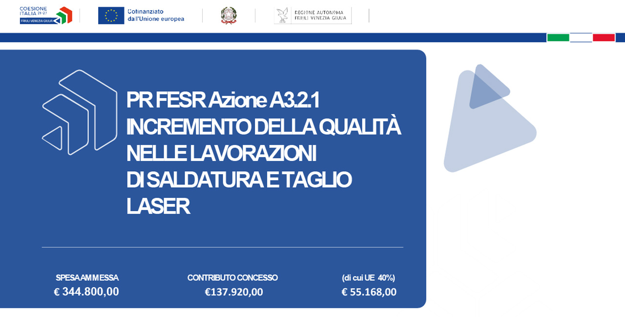 Incremento della qualità nelle lavorazioni di saldatura e taglio laser